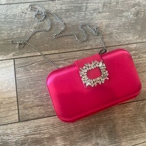 Olga berg pink clutch
